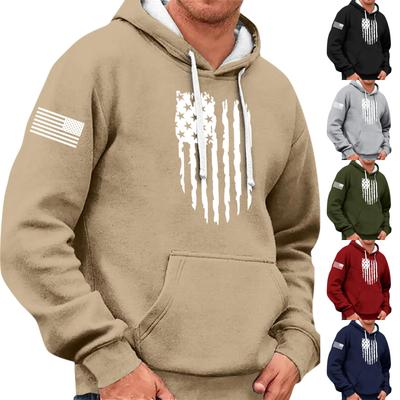 Halloween Men's Vintage Long Sleeve Hoodie Printed Hooded Sweatshirt Top