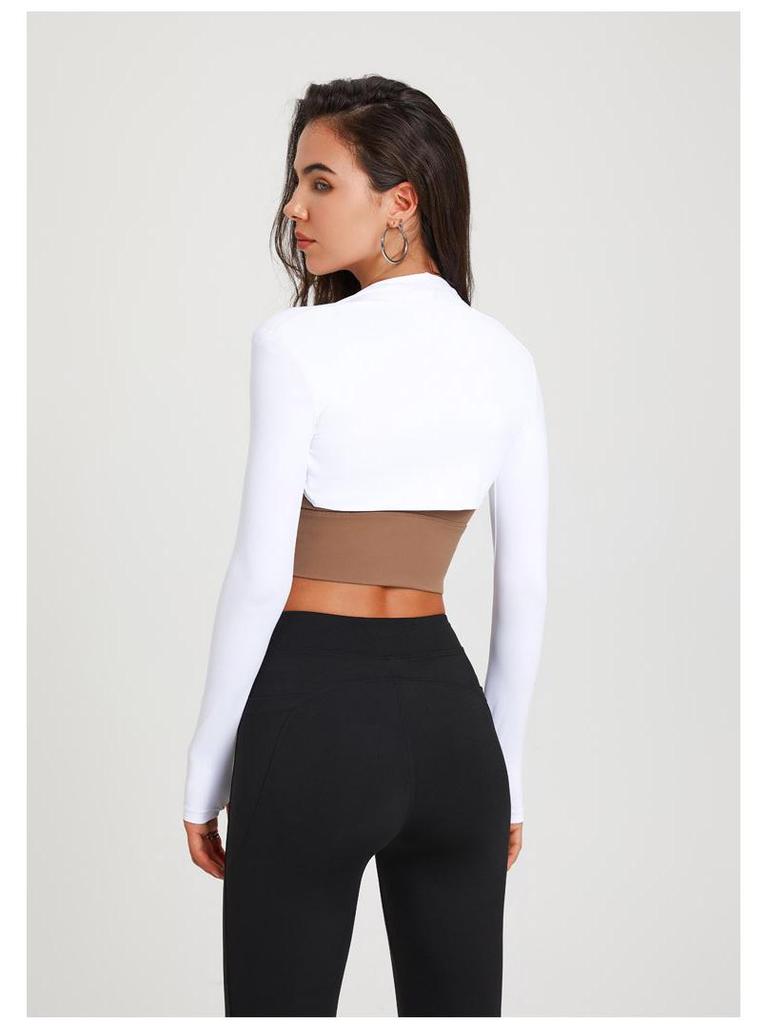 Spring/Summer Long Sleeve Yoga & Dance Cardigan - Solid Color Vest Cover-Up