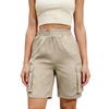 Women's Casual Loose Color Pants Pocket Utility Shorts