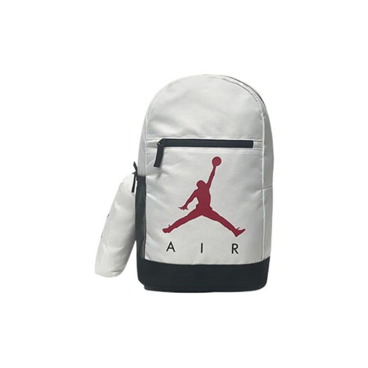 Jordan Logo Fabric Backpack Medium Unisex Backpacks White FJ6775-100 Medium