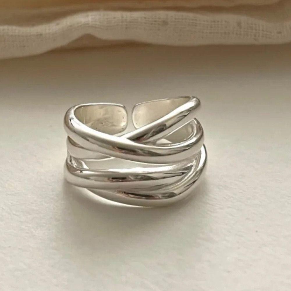 Irregular Irregular Rings Adjustable Beach Jewelry Accessories Trendy Punk Ring for Womem