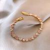 Light Luxury Geometric Zircon Square Bracelet For Women With Cubic Zirconia Jewelry