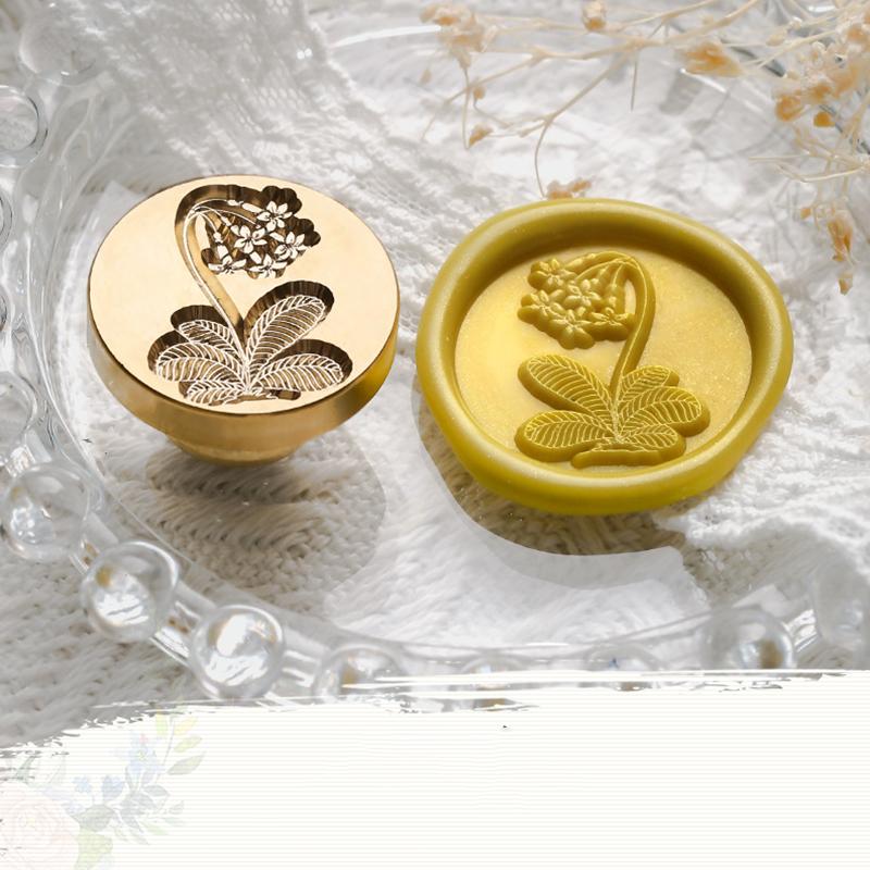 Kreativer Stempelkopf für Pflanzenblumen, für Handkontoumschläge, Feuerlack-Siegelstempelkopf