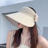 UV Protection Large Brimmed Sun Hat Wide Brim Sun Hat Fashion Empty Top Hat  Women