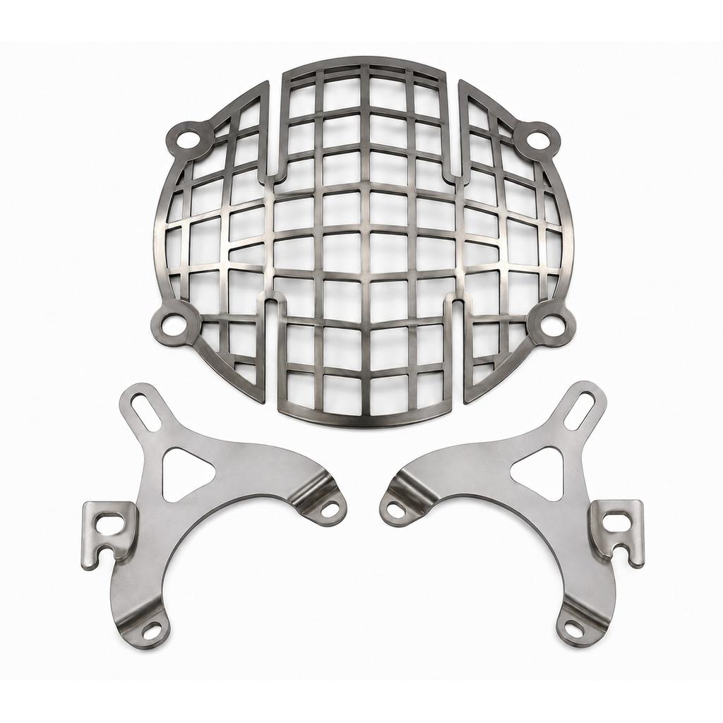 Royal Enfield Himalayan "Large Engine Guard & Headlight Grill Combo Pack of 4"