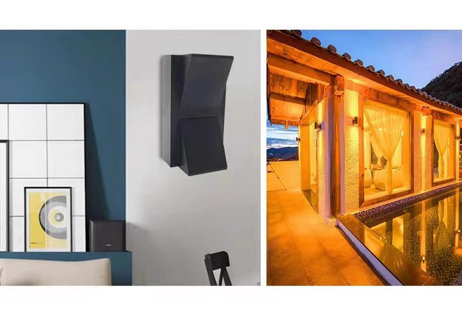 IP65 LED Double Head Waterproof Wall Lamp for Outdoor/Indoor Use