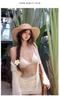 Solid Color Slimming Long-Sleeve Sun Protection 4-Piece Backless Swimwear Set for Hot Springs & Beaches
