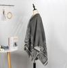 Warm Cold Shawl Cape Women Outdoor Camping Warm Outside Blanket Imitation Cashmere Double-Sided Shawl