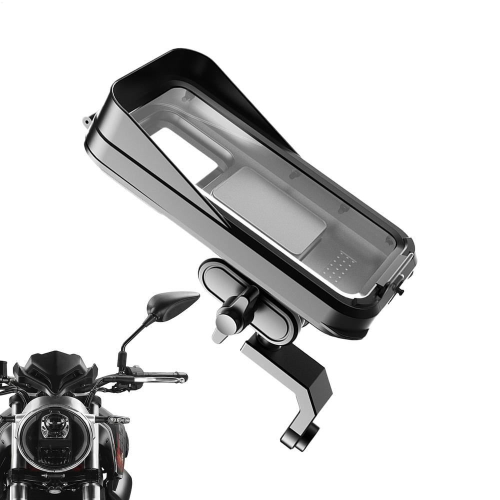 Electric Scooter Phone Holder Waterproof Bike Phone Holder With Rain Cover Cycling Supplies For Driving Road Navigation GPS