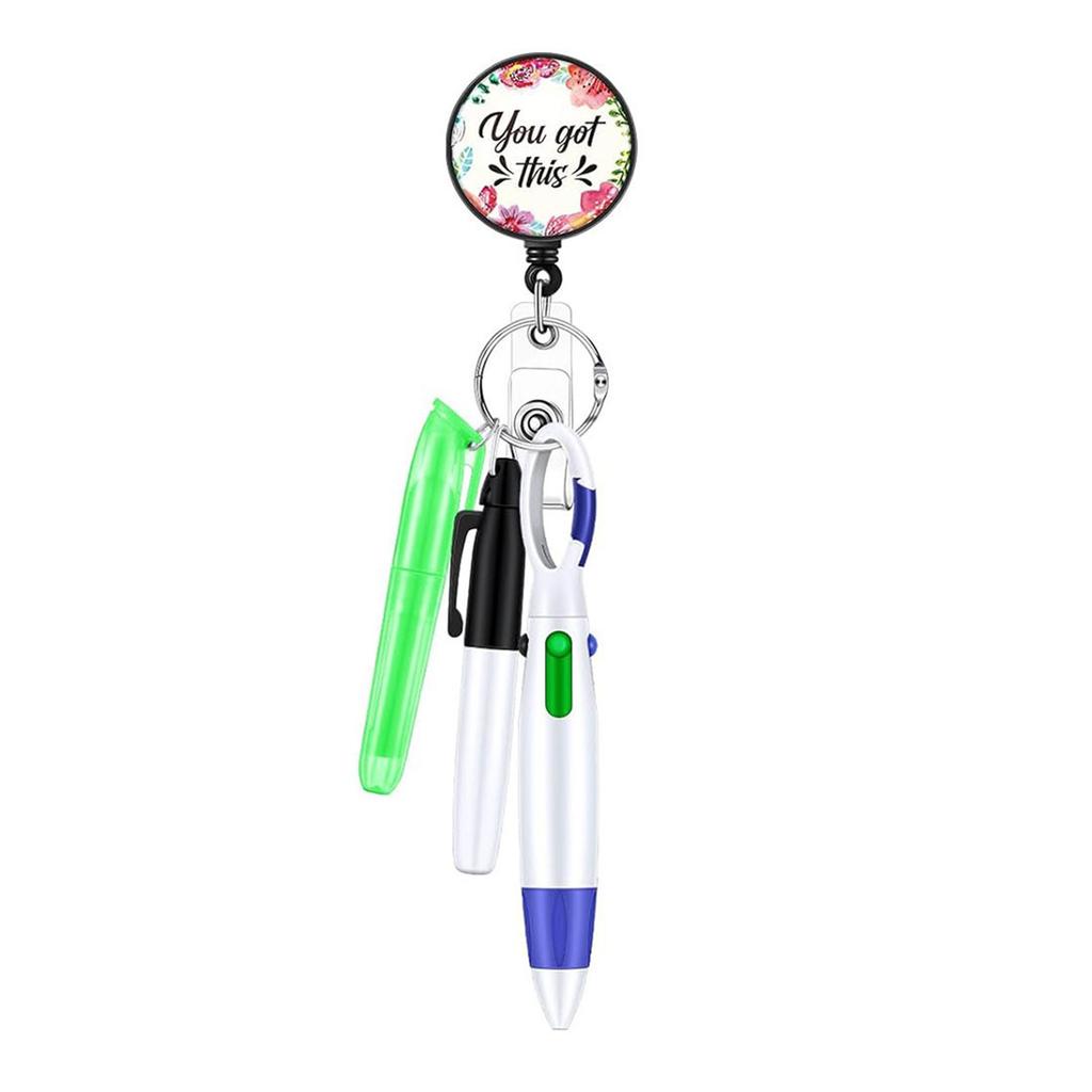 Retractable Nurse Pen Set With Practical Clip Multi Color Pack For Medical Professionals Documentation and Notes