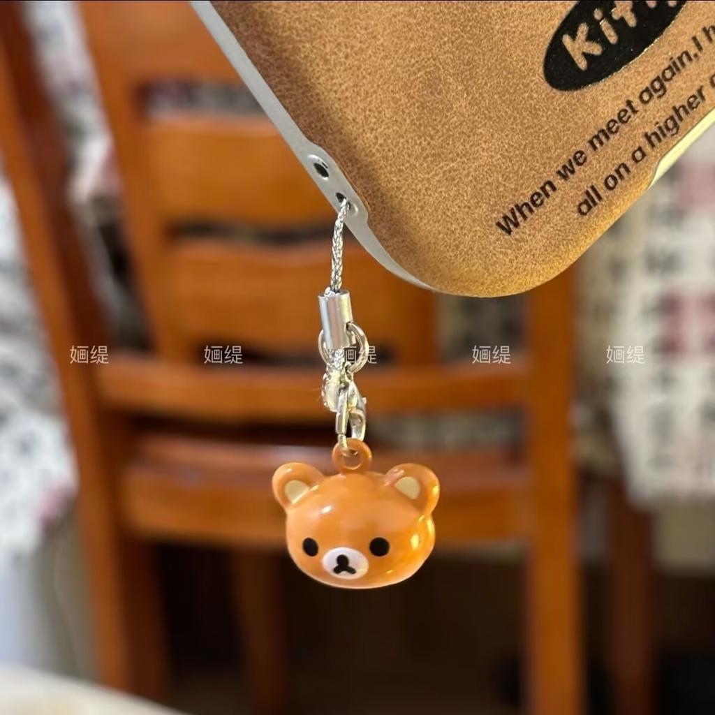 Kawaii Rilakkuma Keychains Anime Lazy Brown Bear Car Key Ring Bags Phone Cute Pendant Backpack Fashion Decor Classic Toys Gift