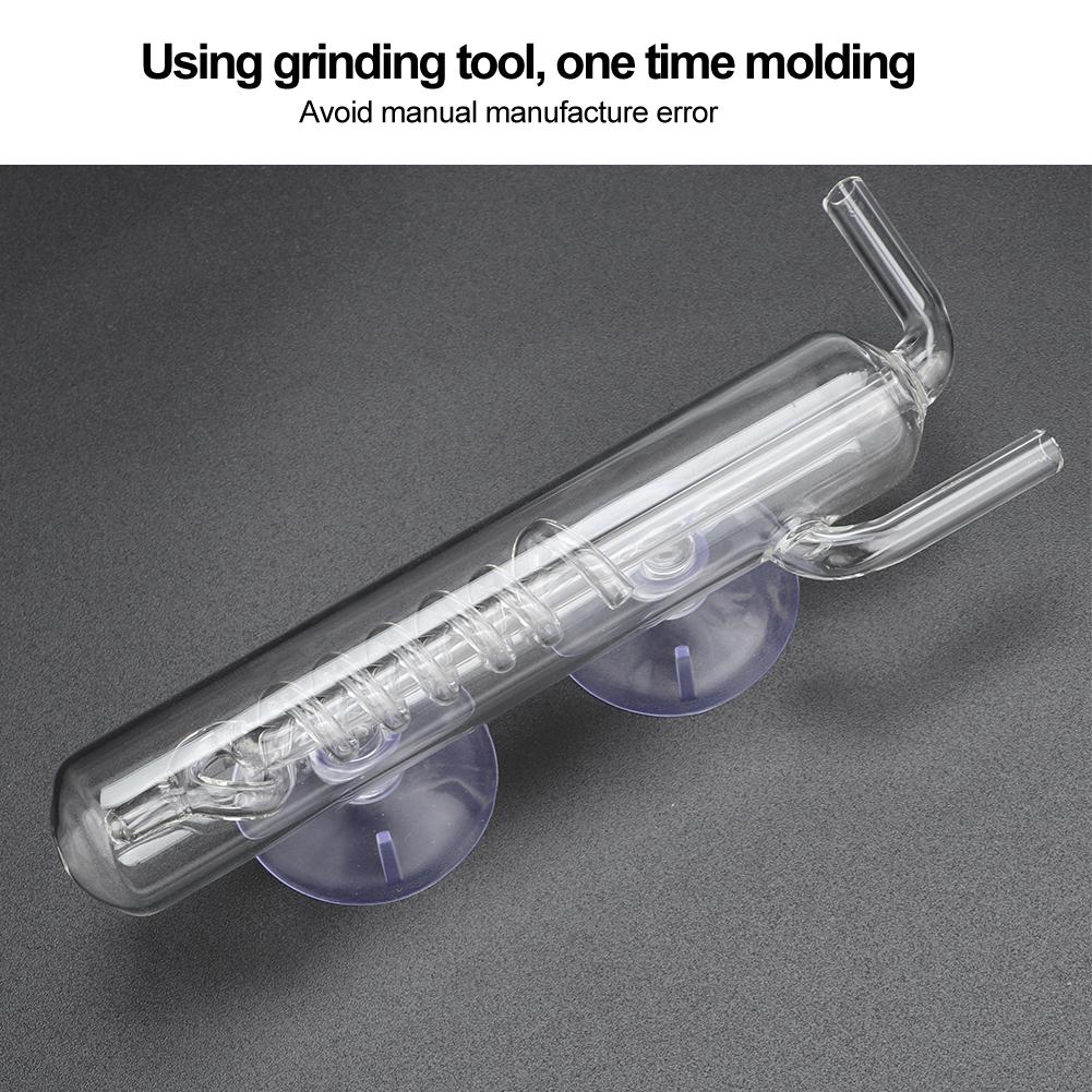 Bubble Counter, Glass Material with Replaceable Suction Refiners for Aquarium CO2 System Vertical Configuration