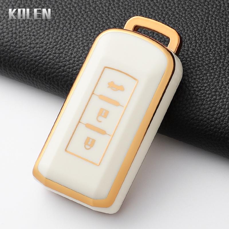 

Fashion Tpu Car Remote Key Case Cover For Mitsubishi Xpander Outlander Asx Pajero Eclipse Cross Montero Protected Keychain Shell