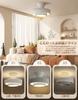 LED Ceiling Indirect with Remote Stylish Color Temperature Night Light Energy Automatic Shutoff Suitable for Living Nordic Stylish Electric Japanese