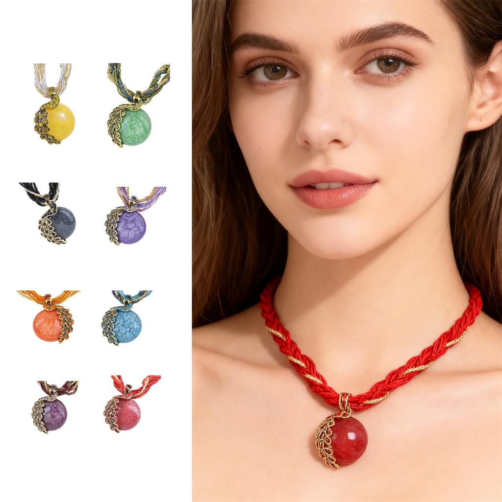 Collier Pendentif Ethnique Bohème, Collier Unique pour Femme