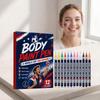 World Cup Body Paint Pens, Gentle Formula Smooth Graffiti, Portable Body Art Markers, 12 Colors Set