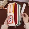 High Quality Black Cat Pen Bag Large Capacity Multilayer Stationery Bag Portable Pencil Case Back To School