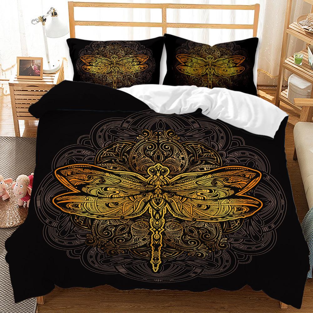 3D Retro Bedding Set, Star Chart and Other Luxurious Pattern Down Duvet and Pillowcases 2/3 Exotic AU240 * 270 Full Size Home Decoration