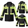 Reflective Raincoat & Pants Set - Thickened PU Oxford Cloth for Traffic & Sanitation, Stormproof