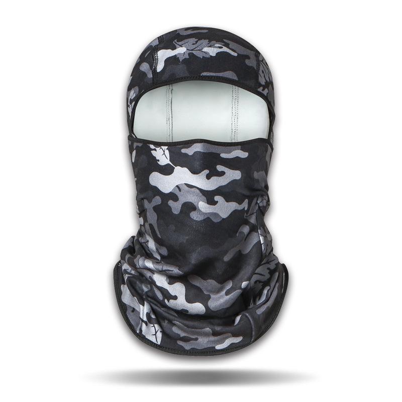 Unisex Winter Cycling Face Mask, Windproof Fleece Lined Full Cover, Camouflage Hat for Cold Outdoor Weather
