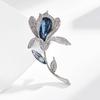 Full Diamond Tulip Brooch, Exquisite and Luxurious Crystal Brooch, Design Sense, Niche Brooch