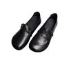 Retro single shoes women 2025 new middle-aged and elderly mothers fashionable versatile soft sole non-slip comfortable and not tired feet small l