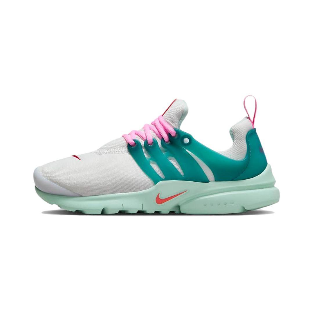 

New Nike Air Presto Abrasion Resistant Low Top Kids Running Shoes White Green Children Aged 3 7 Years Old 844766-103 28