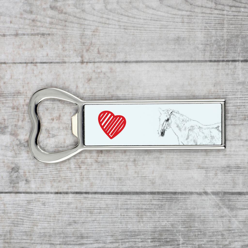 Lipizzan – Bottle opener with a horse, personalized fridge magnet bottle opener | Art-Dog