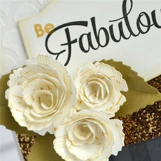 2ks/sada Forma na šablony Potřeby pro vlastní výrobu Scrabooking z uhlíkové oceli Spirálové dekorace Květina Kovová vyřezávací matrice pro domácnost