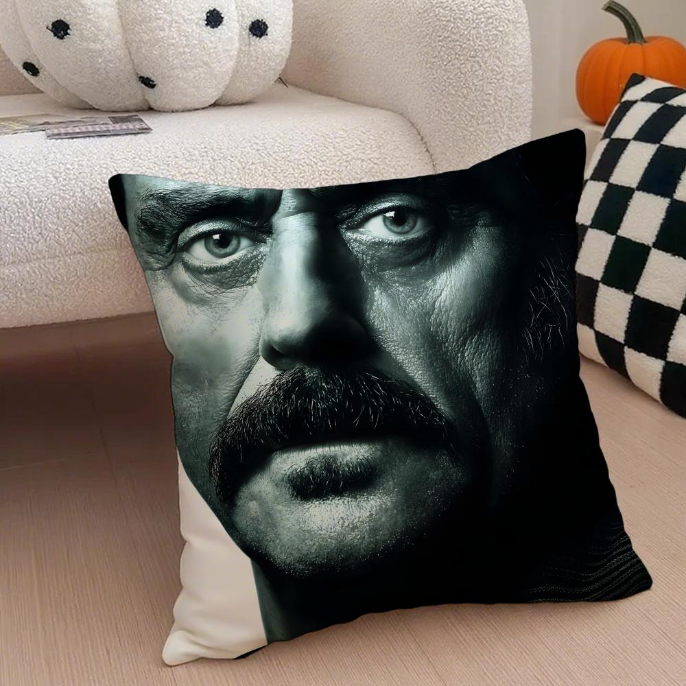 IIan McShane Pillow Movie Star Cushion Cover Throw Pillow Cover Hidden Button Durable Polyester Chair Cushion