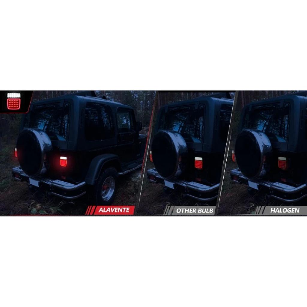 2pcs/set 83 LEDs Universal Tail Lights Brake Reverse Lights for Jeep Wrangler CJ TJ YJ JK
