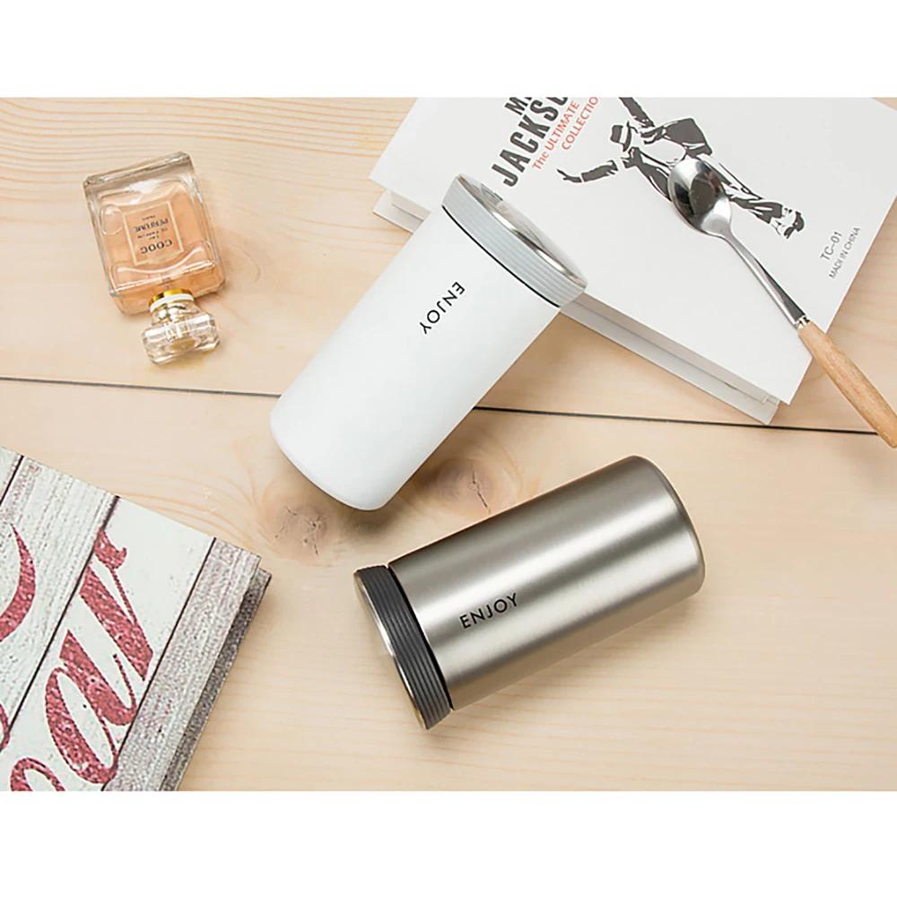 304 Stainless Steel Insulation Cup Leakproof Vacuum Flask Double WallTea Coffee Mug 350ml Cold and Hot Thermal Thermos Travel