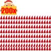 Mini Santa Hat Non-Woven Fabric Lollipops Caps Wine Bottle Covers Christmas Bottles Holder Kitchen Tableware Dinner Decoration