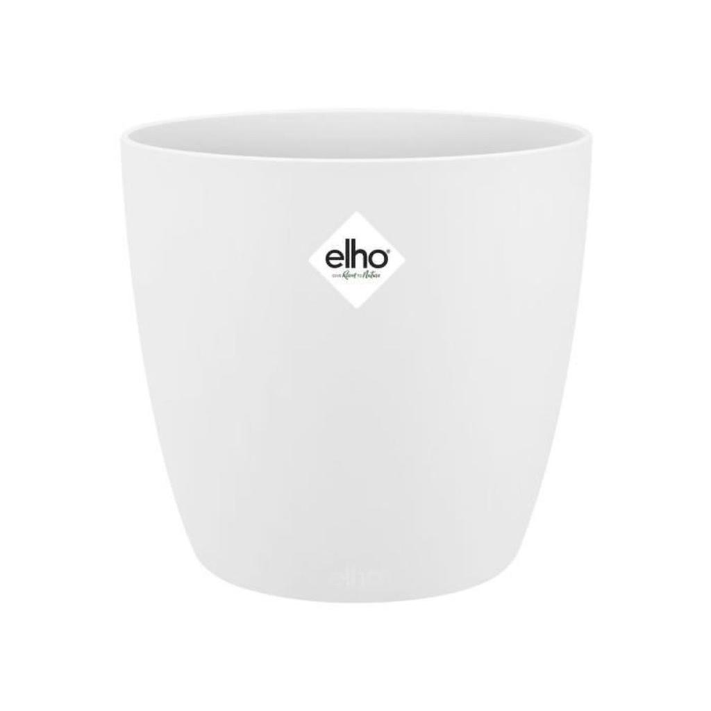 ELHO Pot de fleur BRUSSELS rond - Ø 24.3 x H 23.2 cm - Blanc