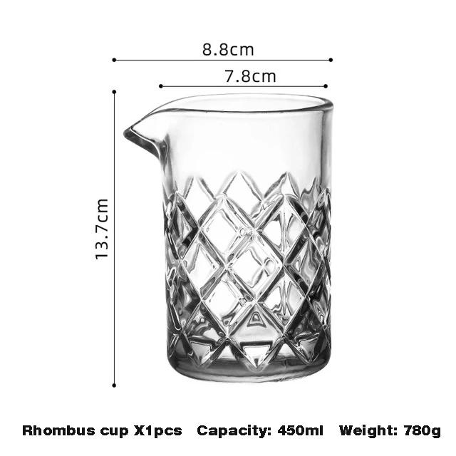 Japanese Crystal Cocktail Glass Cup, Home Bar, Mixing Blending Cups, Bartending Tool, Bartenders Mixer, Wine Dispenser, KTV