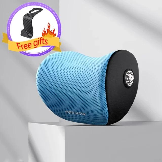 Universal Car Headrest Lumbar Memory Foam Cervical Lumbar Support Car Headrest Backrest Pillow Office Car Interior Accessories