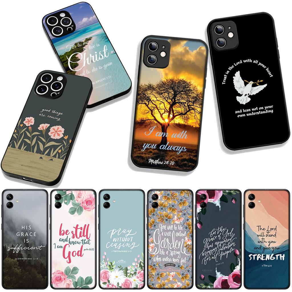For Motorola Moto Edge 70 60 Fusion 40 NEO 20 Pro G Stylus G56 G96 G71 G73 G52 G41 G42 G51 Case Bible Verse Christian God Spring