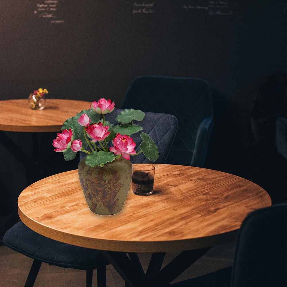 Multicolor Faux Lotus Leaf Flowers Silk Petals Lifelike Water Lily Home Decoration