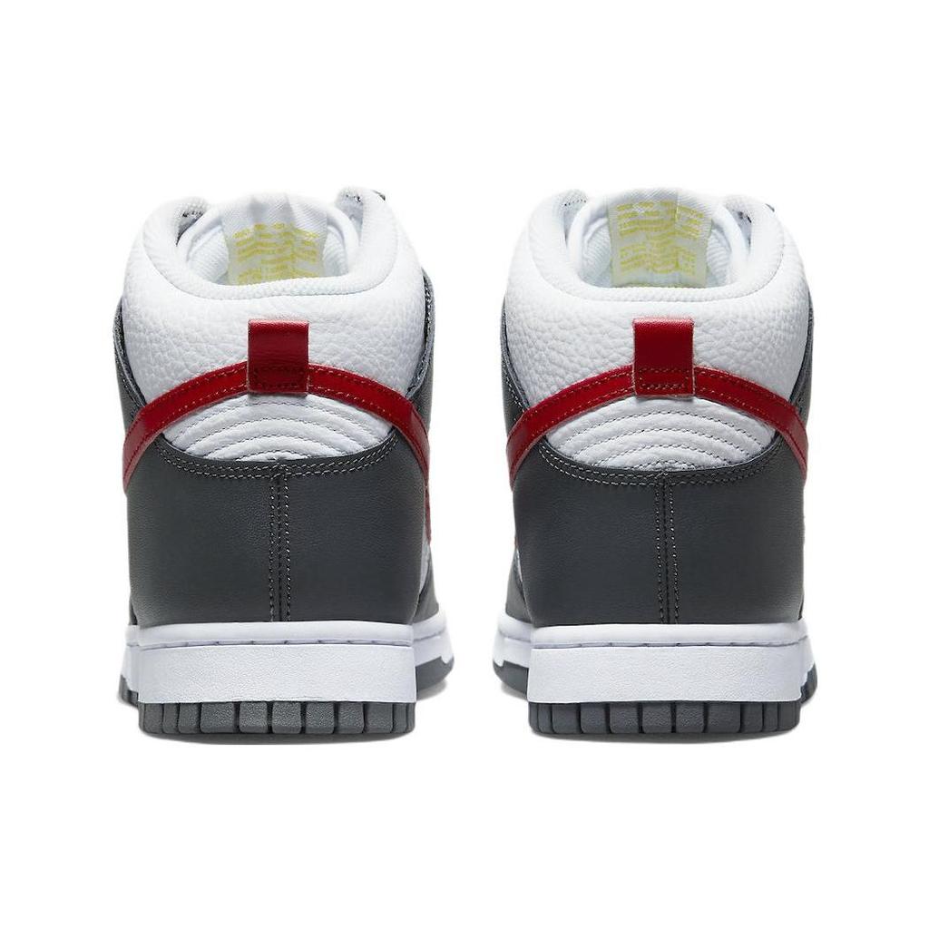Nike Dunk High Embossed Hoops - Iron Grey Gym Red Men Sneakers Opti-Yellow White FD0668-001