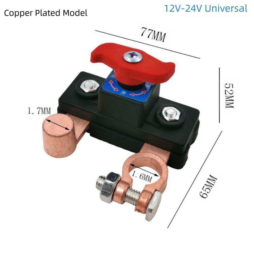 12V/24V Car Battery Disconnect Switch Automatic Manual Power Cut Off Switch Universal Negative Terminal Circuit Breaker