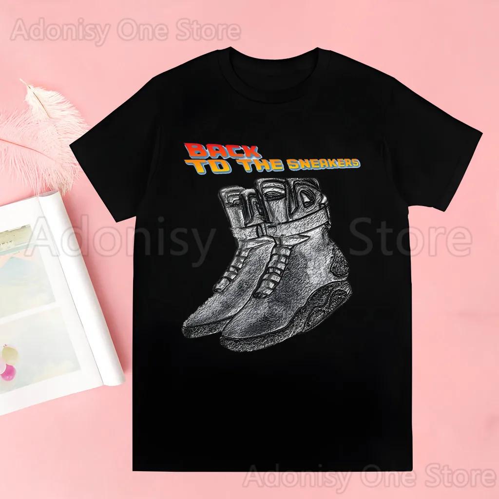Back To The Future Delorean T-shirts Men Summer Graphic Tees Funny Shirts For Man Tshirts Crew Neck Harajuku Tops