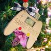 Handmade Wooden Money Holder Christmas Tree Reindeer Money Clip Wallet Ornament with Blessing Placing Money Dispenser for Christmas Tree Home
