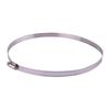6pcs/set 8inch Adjustable Duct Hose Fixing Clamp Worm Gear Clip Stainless Steel Fit For 194-220mm Car Pipes Silver