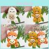 Adorable Plush Cookie Bear Keychain And Bag Charm Soft Toy For Kids And Adults