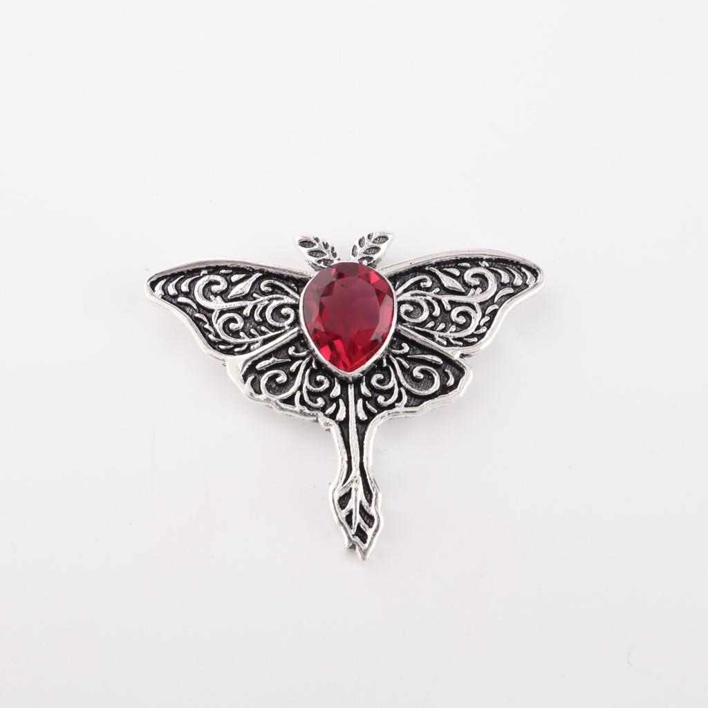 Pink Rubellite Gemstone 925 Sterling Silver Jewelry Chain Pendant  1.2" For Girl CP-31-6