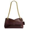 Coach Chelsea 30 Corrente Dourada Ajustável Alça de Ombro Fecho de Botão de Pressão Bolso Interno com Zíper Bolsa de Ombro Transversal de Couro Grande CDS61-B4MPL