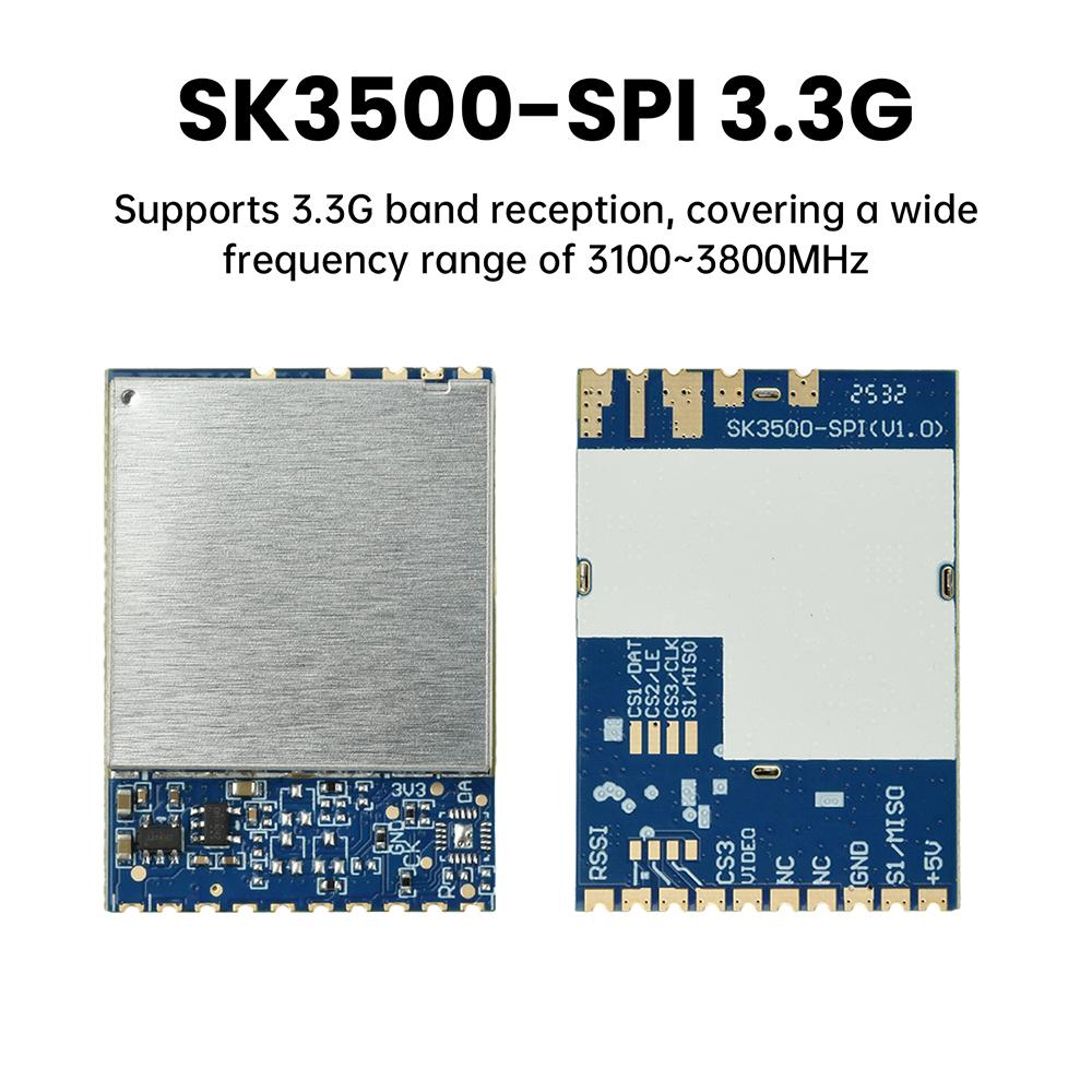 SK3500-SPI 3.3G Image Transmission Module Fpv Analog Wireless Audio And Video Transmission Receiving Module Receiving Frequency