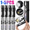 Taclite Mini Flashlight Emergency Torch Rechargeable Magnetic LED Tactical Flashlight with Hat Clip Super Brighten Camping Light