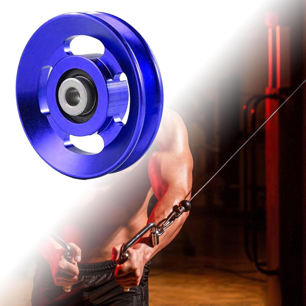 Aluminium Alloy Bearing Pulley Wheel, Durable Gym Cable Fitness Equipment Accessories