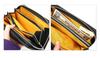 [Wachifield] Dayan the Cat Genuine Leather Super Soft Chip Long Wallet Black